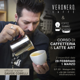 Corso di caffetteria e latte art - Coffe Traning - 28 febbraio, 1 marzo - Veronero